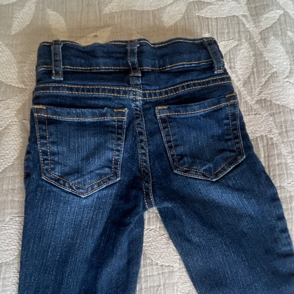 The Children's Place Girls Super Skinny Jeans 5 Slim Blue Denim Adjustable Waist